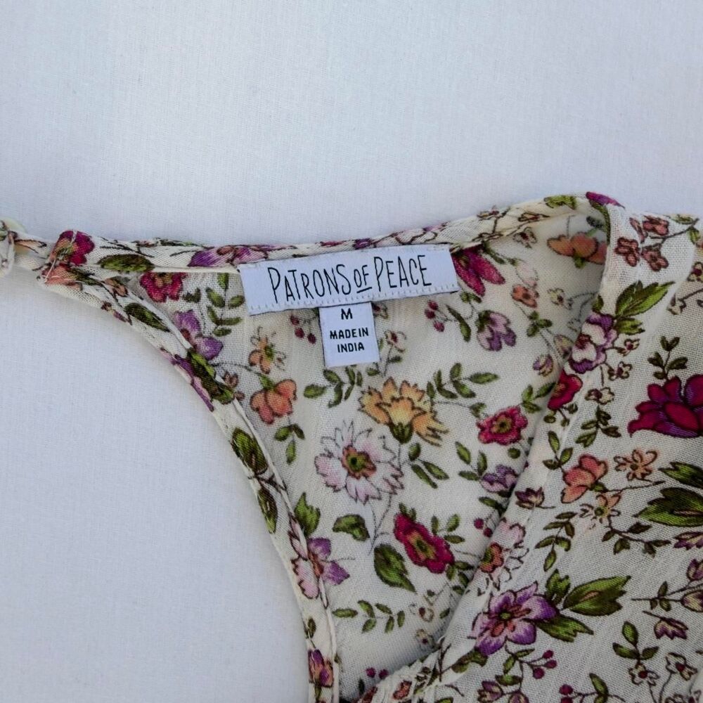Patrons of Peace Flowy Floral Mini Dress Size M - Picture 5 of 8